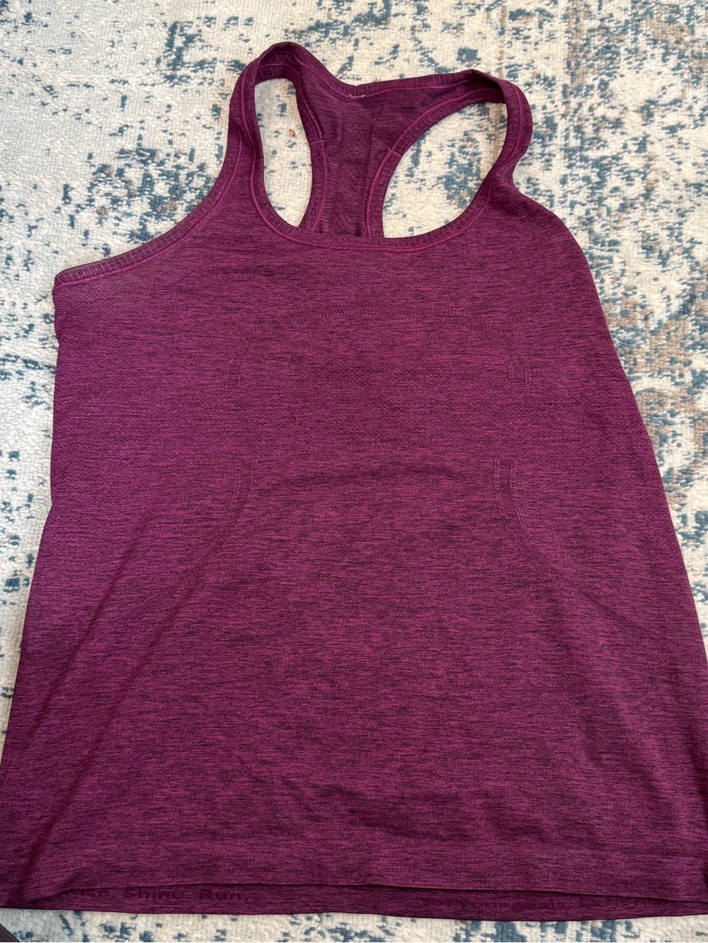 Lululemon swiftly tech purple tank top